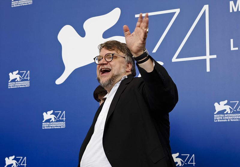 
              Director Guillermo Del Toro poses for photographers during the photo call for the film "The Shape of Water" at the 74th Venice Film Festival in Venice, Italy, Thursday, Aug. 31, 2017. (AP Photo/Domenico Stinellis)
            