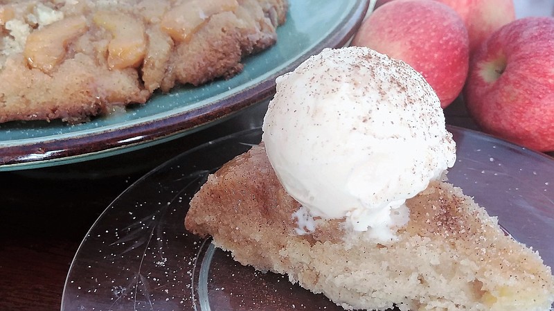 Upside-Down Apple Cake makes good use of the season's apples.