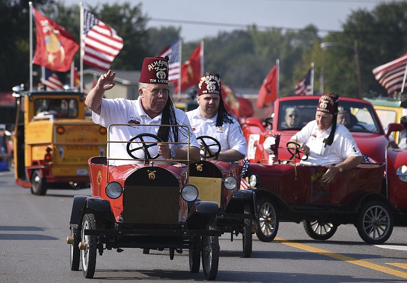 The Alhambra Shriners Tin Lizzies perform at the parade. The 59th annual Whitwell Labor Day Parade was held on Sept. 4, 2017.