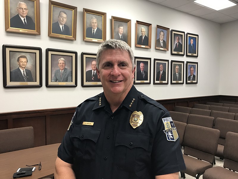 Robert Simpson is the new chief of the Red Bank Police Department. (Staff photo by Emily Crisman)