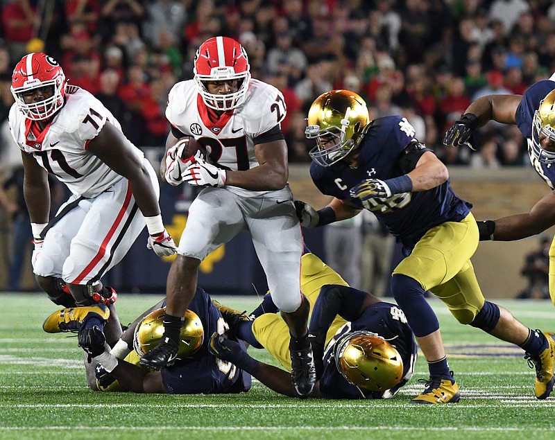 Georgia senior tailback Nick Chubb believes the offense can play much better than it did in last Saturday night's 20-19 win at Notre Dame.