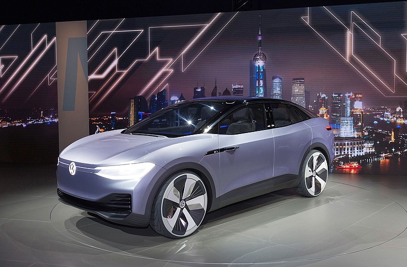 Volkswagen shows off a concept of its electric ID Crozz vehicle