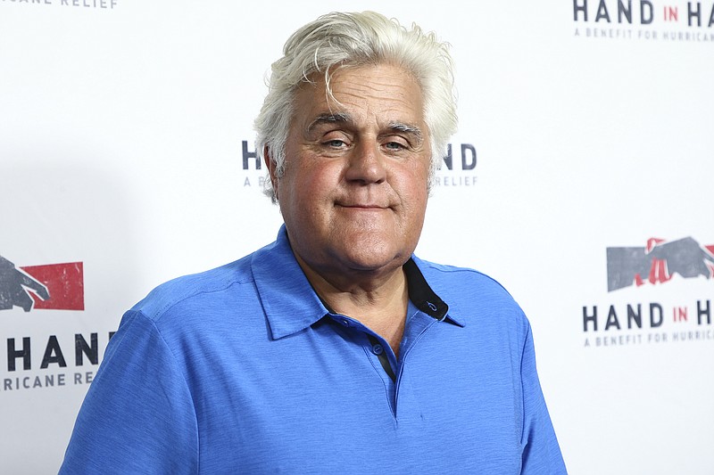 
              Jay Leno attends the Hand in Hand: A Benefit for Hurricane Harvey Relief held at Universal Studios Back Lot on Tuesday, Sept. 12, 2017 in Los Angeles. (Photo by John Salangsang/Invision/AP)
            