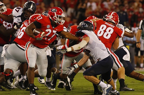 UGA uses Nick Chubb in diverse ways in rout of Mississippi State