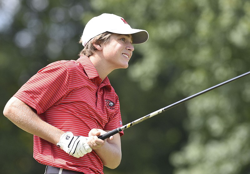 Signal Mountain sophomore Foster Wood was runner-up in last week's District 6 Small golf tournament at Brown Acres. Each Eagles golfer finished in the top five, and all were within one stroke of each other, paced by freshman Carson Johnson's 76.