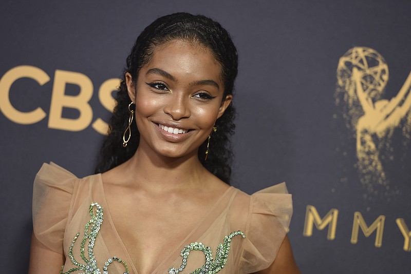 
              Yara Shahidi arrives at the 69th Primetime Emmy Awards on Sunday, Sept. 17, 2017, at the Microsoft Theater in Los Angeles. (Photo by Jordan Strauss/Invision/AP)
            