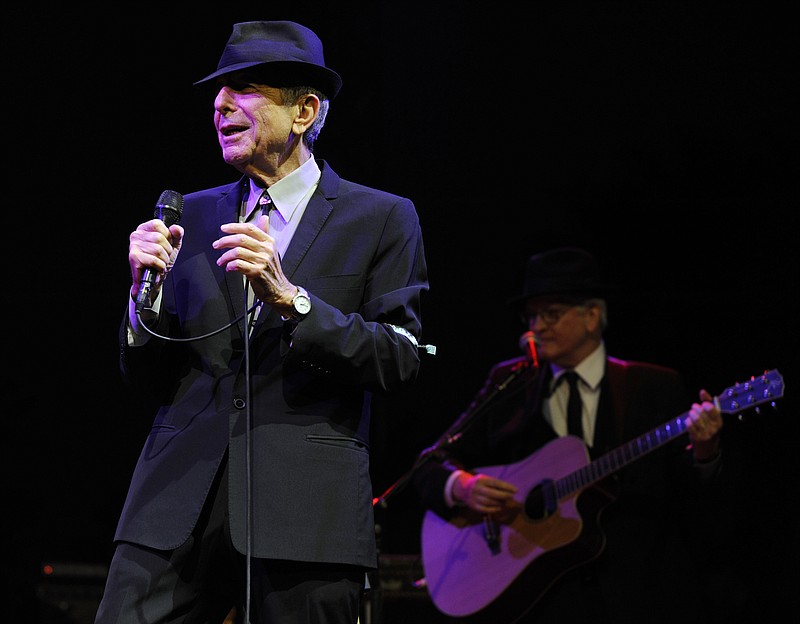 
              FILE - In this April 17, 2009, file photo, Leonard Cohen performs during the Coachella Valley Music & Arts Festival in Indio, Calif. Cohen's family announced on Monday, Sept. 18, 2017 that a tribute concert for the late singer-songwriter will be held in Montreal on Nov. 6, a day before the anniversary of his death at the age of 82. (AP Photo/Chris Pizzello, File)
            