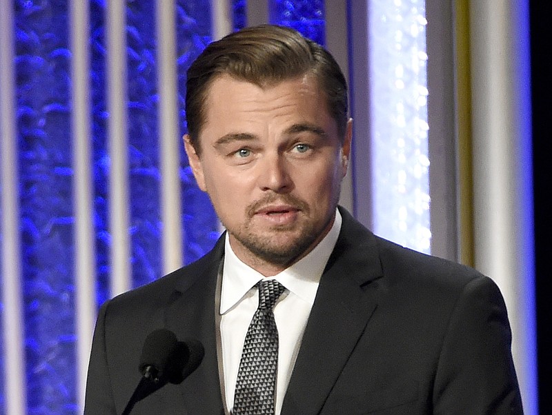 
              FILE - In this Nov. 6, 2016 file photo, Leonardo DiCaprio accepts the Hollywood documentary award for "Before the Flood" at the 20th annual Hollywood Film Awards in Beverly Hills, Calif. DiCaprio announced Tuesday, Sept. 19, 2017, that his eco-focused foundation has given more than $20 million in fresh grants to more than 100 organizations around the world. (Photo by Chris Pizzello/Invision/AP, File)
            