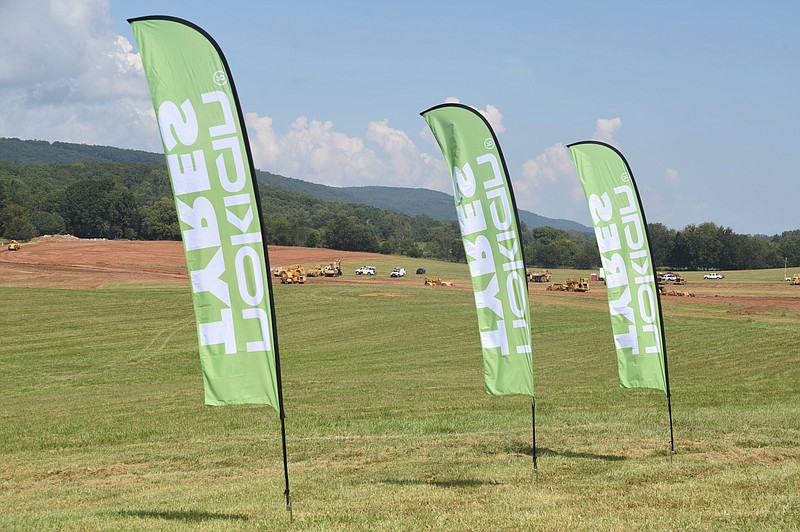 Grading work is underway Wednesday for the Nokian Tyres manufacturing plant in Dayton, Tenn. 