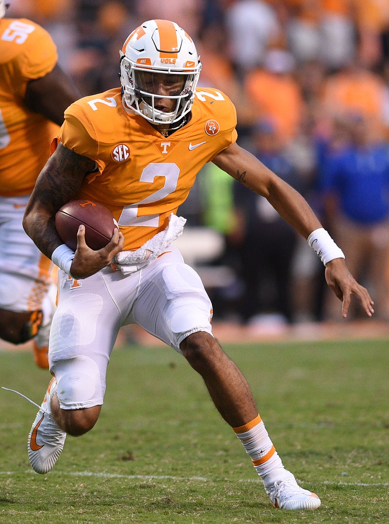 Tennessee backup quarterback Jarrett Guarantano hasn't had much playing time this season, but that could change in Saturday's game against UMass.