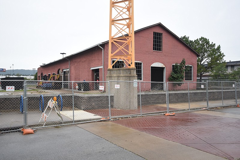 The brick warehouse next to the First Tennessee Pavilion is scheduled for updating to house a new business.