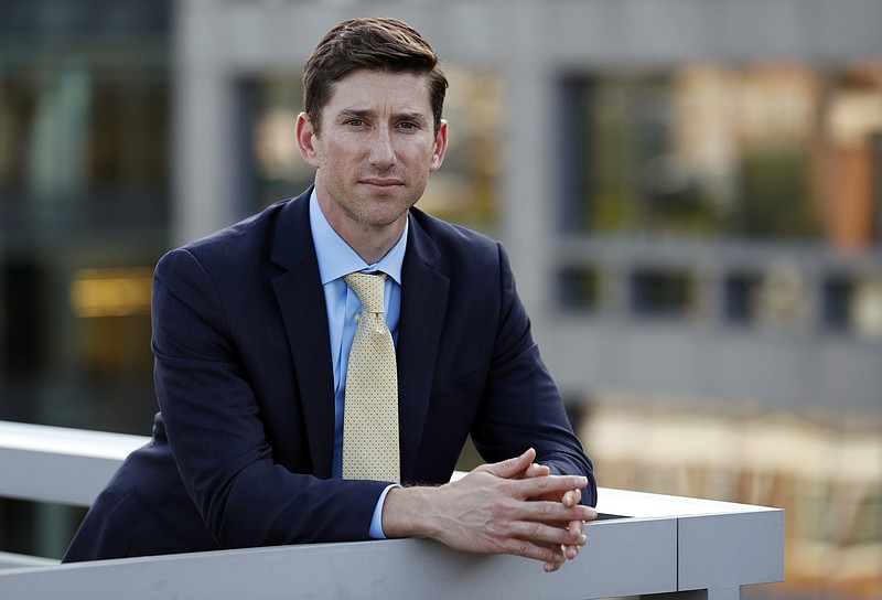 
              Aaron Ament, a former Chief of Staff and Special Counsel at the U.S. Department of Education during the Obama Administration, poses for a photograph Wednesday, Sept. 20, 2017, in Washington. A group of former Obama education appointees on Thursday launched a legal aid organization to challenge Education Secretary DeVos’ policies on student lending and civil rights.  (AP Photo/Alex Brandon)
            