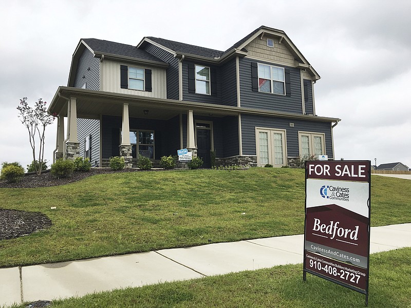 
              This Wednesday, Sept. 6, 2017, photo shows a new home for sale in a housing development in Raeford, N.C. On Thursday, Sept. 21, 2017, Freddie Mac reports on the week’s average U.S. mortgage rates. (AP Photo/Swayne B. Hall)
            