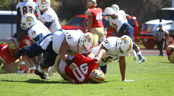 Mocs Erupt Against VMI, Win 63-7 In SoCon Opener | Chattanooga Times ...