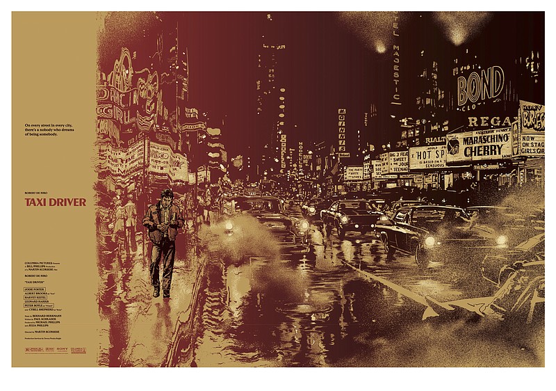 In an undated handout image, an alternative poster for the film "Taxi Driver," by Martin Ansin. Perhaps the single form of fan art that consistently bucks the trend is the alternative movie poster. Created by artists outside Hollywood, these hand-drawn beauties are not only better than most fan art, they're often better than the real thing.