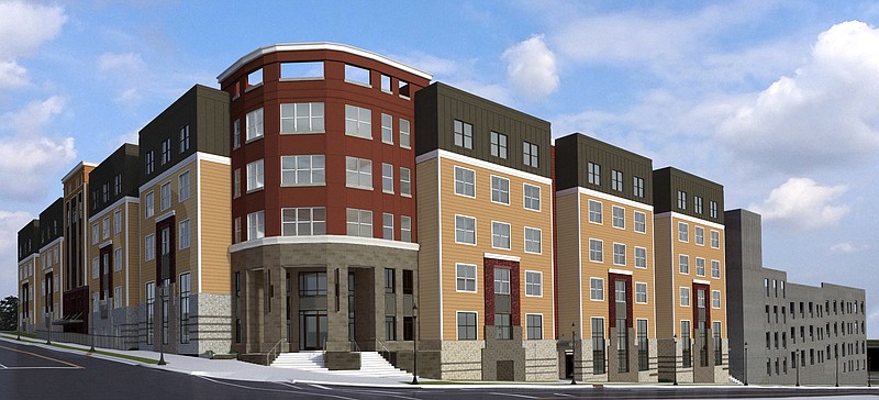 Central Flats, a $38 million apartment building aimed at UTC students, is slated to go up at the northeastcorner of McCallie and Central avenues. Opening is scheduled for summer 2019.