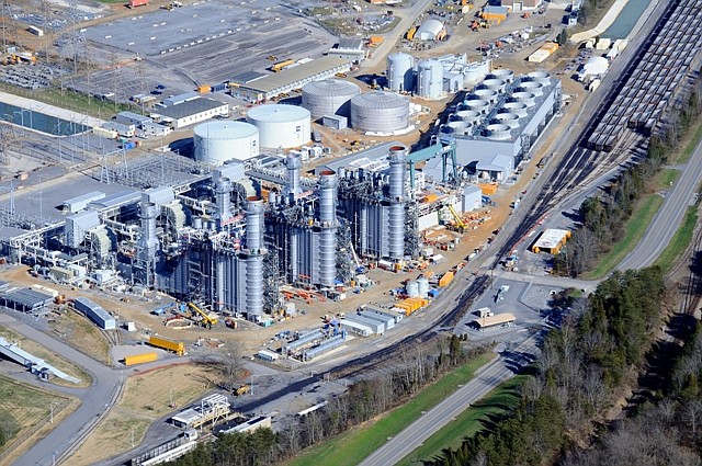 The John Sevier Combined Cycle natural gas plant near Rogersville, Tennesse, replaced TVA's aging coal plant and helped cut TVA fuel costs. / Contributed photo