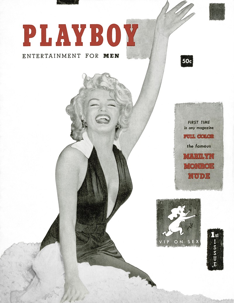 
              This image released by Playboy shows Marilyn Monroe on the cover of their December 1953 issue. Playboy founder Hugh Hefner died Wednesday, Sept.
 27, 2017 at age 91. (Playboy via AP)
            