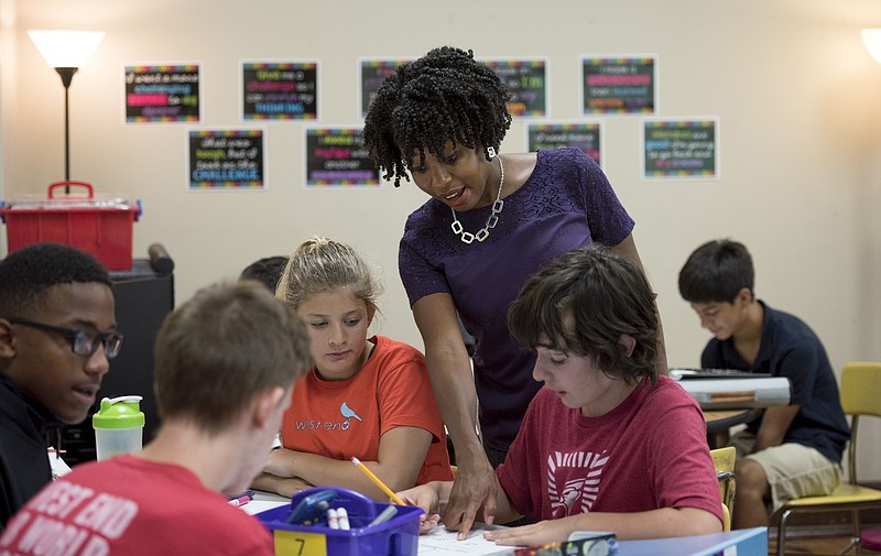 Cicely Woodard, an eighth-grade mathematics teacher at West End Middle School in Nashville, was named the 2017-18 Tennessee Teacher of the Year. 