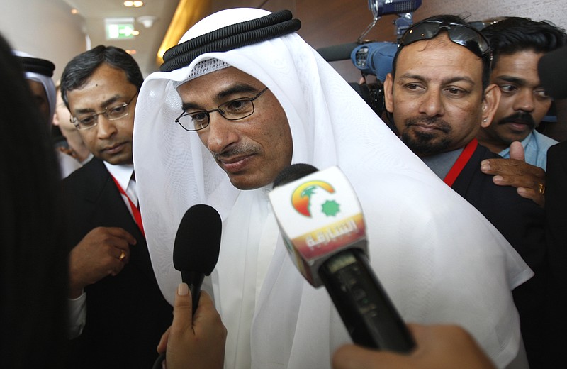 
              In this Jan. 4, 2010 file photo, Mohammed Alabbar speaks to journalists in Dubai, United Arab Emirates. The online retailer Noon.com has launched in the United Arab Emirates after months of delays, more than $1 billion in pledged investments and Amazon's entry into the market. The website went live without fanfare late Saturday night. It's led by Alabbar, the CEO of the state-backed real estate developer Emaar. (AP Photo/Kamran Jebreili, File)
            