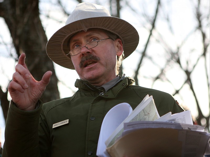 Chickamauga and Chattanooga National Military Park historian Jim Ogden is the featured speaker for a fundraiser at McCoy Farm & Gardens Friday, Oct. 6. He will speak about Civil War history on Walden's Ridge. (Staff file photo by C.B. Schmelter)