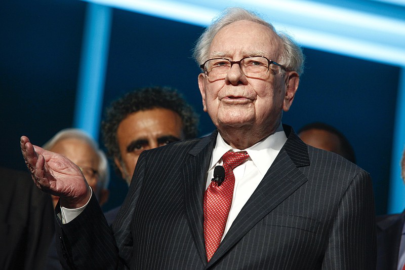 
              FILE - In this Tuesday, Sept. 19, 2017, file photo, Warren Buffett attends the Forbes 100th Anniversary Gala at Pier Sixty in New York. Buffett’s company, Berkshire Hathaway, said Tuesday, Oct. 3, that it is acquiring a major stake in Pilot Flying J truck stops and it will become a majority owner within about five years. (Photo by Andy Kropa/Invision/AP, File)
            
