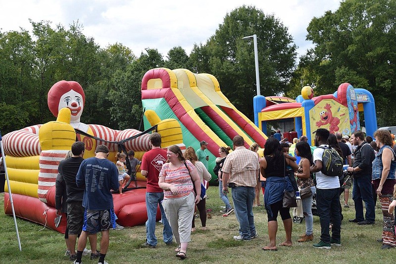 Inflatables are a popular attraction at the Autumn Children's Festival.