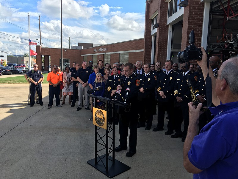 Fire chief appointee Philip Hyman credits the people who make of the Chattanooga Fire Department for its success. 