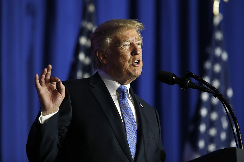 
              FILE - In this Wednesday, Sept. 27, 2017, file photo, President Donald Trump speaks about tax reform at the Farm Bureau Building at the Indiana State Fairgrounds, in Indianapolis. The Trump administration's plans to slash corporate taxes and make other business-friendly changes to the nation's tax laws have helped lift U.S. stocks in recent weeks. And depending on which changes, if any, ultimately end up signed into law, more companies could see bigger gains. (AP Photo/Alex Brandon, File)
            