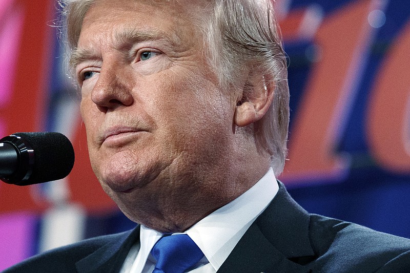 
              President Donald Trump speaks to the 2017 Value Voters Summit, Friday, Oct. 13, 2017, in Washington.  Trump’s decision to end a provision of the Affordable Care Act that has benefited an estimated 6 million Americans helps fulfill a campaign promise, but it also risks harming some of the very people who helped him win the presidency. Nearly 70 percent of those benefiting from the so-called cost-sharing subsidies live in states Trump won last November, according to an analysis by The Associated Press. (AP Photo/Evan Vucci)
            