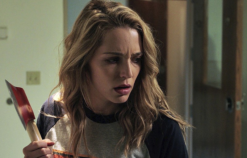 
              This image released by Universal Pictures shows Jessica Rothe in a scene from "Happy Death Day." (Universal Pictures via AP)
            