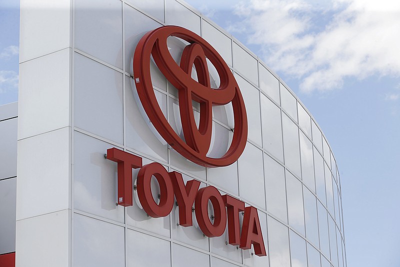 This Tuesday, June 13, 2017, photo, shows the Toyota logo at Mark Miller Toyota in Salt Lake City. Toyota is the top brand in Consumer Reports’ annual vehicle reliability rankings. Toyota Motor Co.’s luxury Lexus brand is second, followed by Kia, Audi and BMW. (AP Photo/Rick Bowmer)