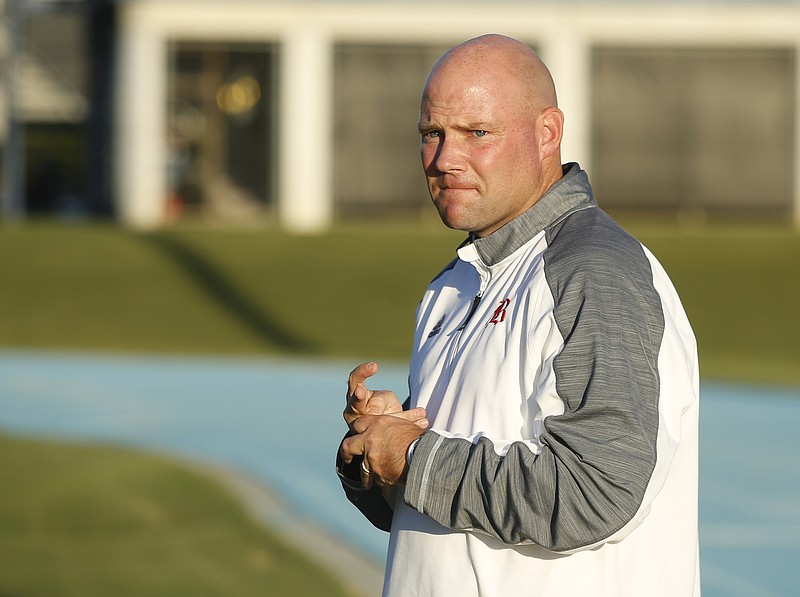 Baylor girls' soccer coach Curtis Blair and the Lady Red Raiders will turn their attention to the state semifinals after a 4-0 home win over Hutchison on Saturday.