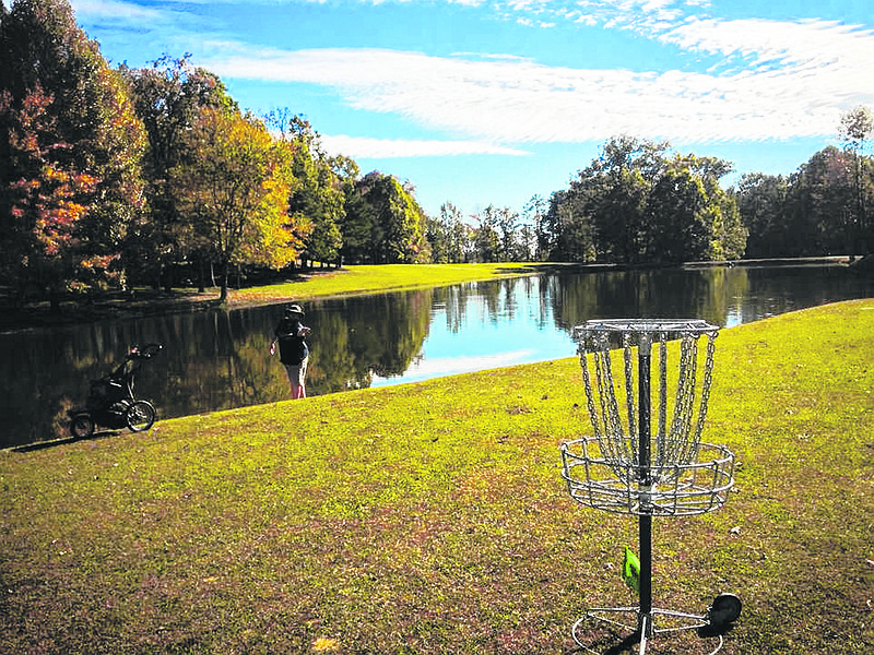 The Chains on the Links tournament, pictured above in 2016, isn't on a permanent disc golf course. Instead, the Montlake Golf Course rents out the entire course for the weekend tournament. Chattanooga disc golf enthusiasts are working to create more permanent course options in Hamilton County to help the burgeoning sport grow. (Contributed photo)