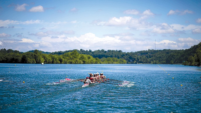 The Oklahoma women’s rowing team, pictured above, has grown into a top program in the NCAA under coach Leanne Crain. They’ve won the Big 10 title twice in the last five years, and have had two top-20 finishes at the NCAA National Championships.