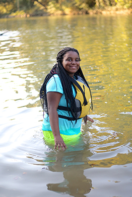 Tamia Perry conquers her fear of the water through Outdoor Girl.