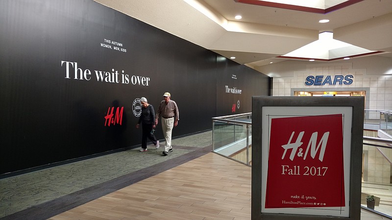 Staff photo by Mike Pare / Fashion retailer H&M plans to open its Chattanooga store next week at Hamilton Place mall. The store will be H&M's fourth in Tennessee.