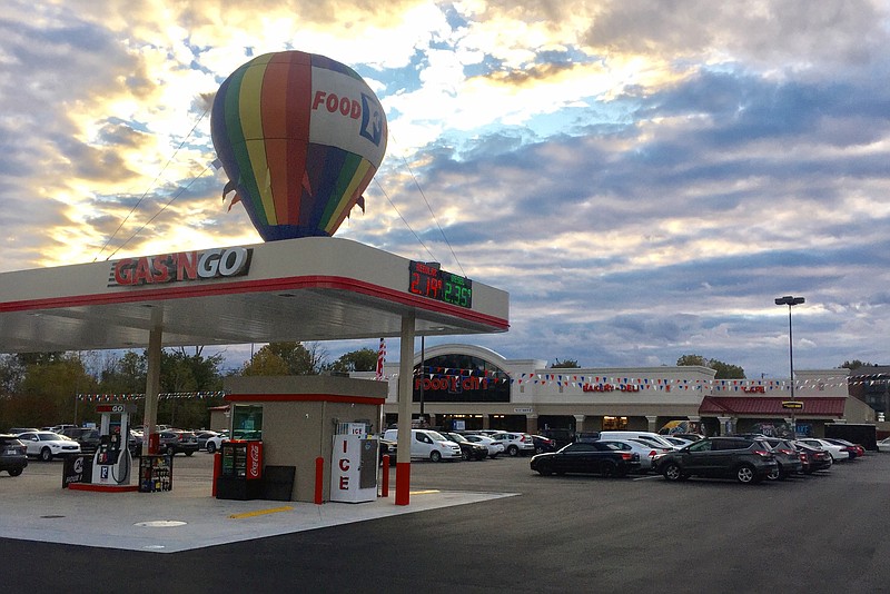 The East Brainerd Food City supermarket with gas pumps as seen on Tuesday, Oct. 24, 2017.