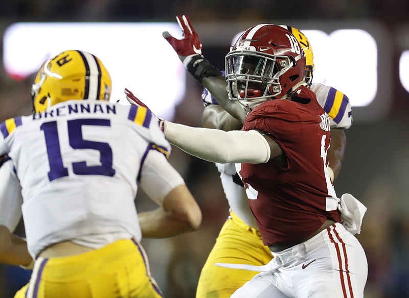 Alabama freshman inside linebacker Dylan Moses will be playing more significant minutes following Saturday night's injuries to Shaun Dion Hamilton and Mack Wilson.