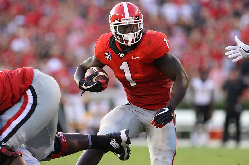 Georgia senior running back Sony Michel has rushed for 710 yards and an eye-popping 7.9 yards per carry this season.