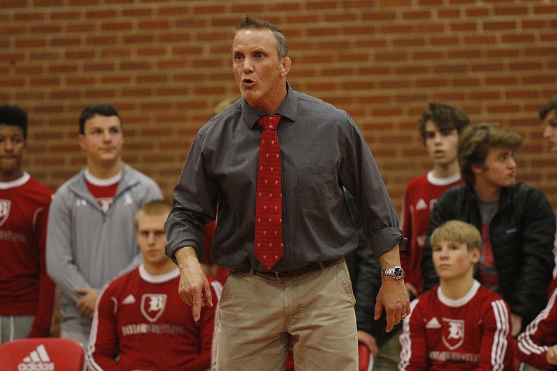 Baylor wrestling coach Ben Nelson should have one of the area's most talented teams again this season. Nine on the Red Raiders' roster for 2017-18 earned state medals last season.