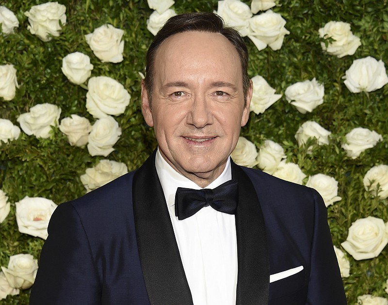 
              FILE - In this June 11, 2017 file photo, Kevin Spacey arrives at the 71st annual Tony Awards at Radio City Music Hall in New York. Massachusetts prosecutors will meet with the son of a former Boston TV news anchor who says Spacey sexually assaulted the teenage boy at a Nantucket restaurant. Cape and Islands District Attorney Michael O’Keefe told The Boston Globe on Friday, Nov. 10 the meeting “will occur soon.” (Photo by Evan Agostini/Invision/AP, File)
            