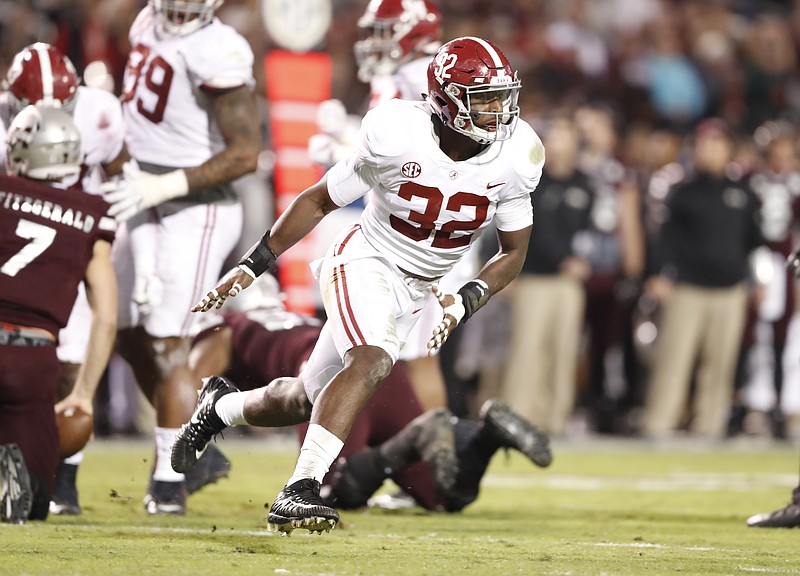 Alabama senior linebacker Rashaan Evans, who had nine tackles and 2.5 tackles for loss in Saturday night's 31-24 victory at Mississippi State, admitted Monday that it will be a challenge to stay focused this week with next Saturday's game at Auburn looming.