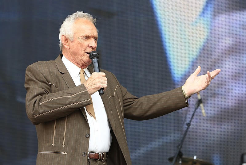 In this July 6, 2013, file photo, Mel Tillis performs at the Oklahoma Twister Relief Concert at the Gaylord Family-Oklahoma Memorial Stadium in Norman, Okla. Tillis, the longtime country star who wrote hits for Kenny Rogers, Ricky Skaggs and many others, and overcame a stutter to sing on dozens of his own singles, has died. A spokesman for Tillis, Don Murry Grubbs, said Tillis died early Sunday, Nov. 19, 2017, at Munroe Regional Medical Center in Ocala, Fla. He was 85. (Photo by Alonzo Adams/Invision/AP, File)