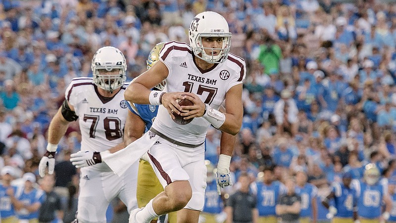 Nick Starkel was named Texas A&M's quarterback before the season opener at UCLA but suffered a broken ankle against the Bruins and missed the next six games.