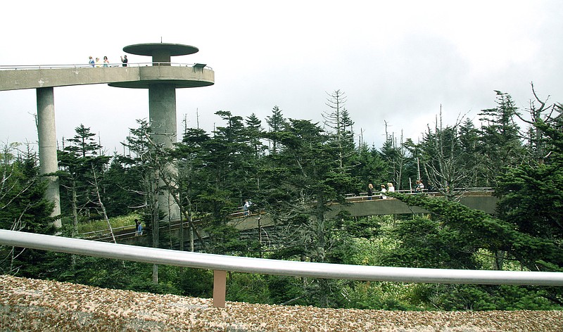 Clingmans Dome Tower in the Great Smoky Mountains National Park