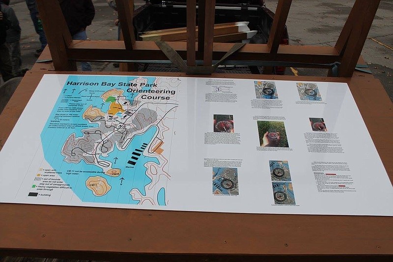 Maps are available at the park's store that detail the compass points where users will find posts to mark the spot, allowing them to check their map and compass navigation skills.