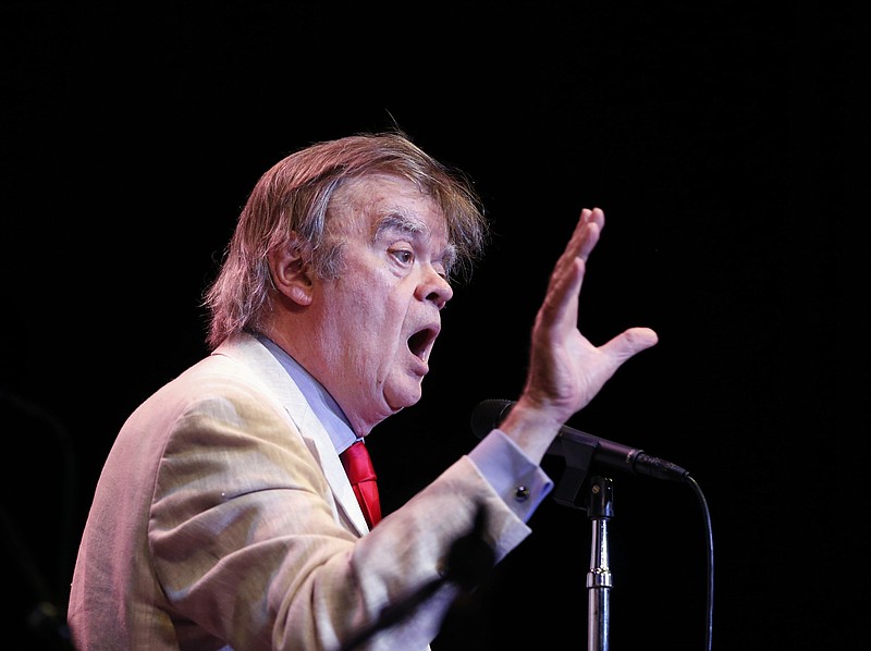 In this May 21, 2016, photo, Garrison Keillor appears during a live broadcast for "A Prairie Home Companion" at the State Theatre in Minneapolis. Keillor said Wednesday, Nov. 29, 2017, he has been fired by Minnesota Public Radio over allegations of improper behavior. (Leila Navidi/Star Tribune via AP)