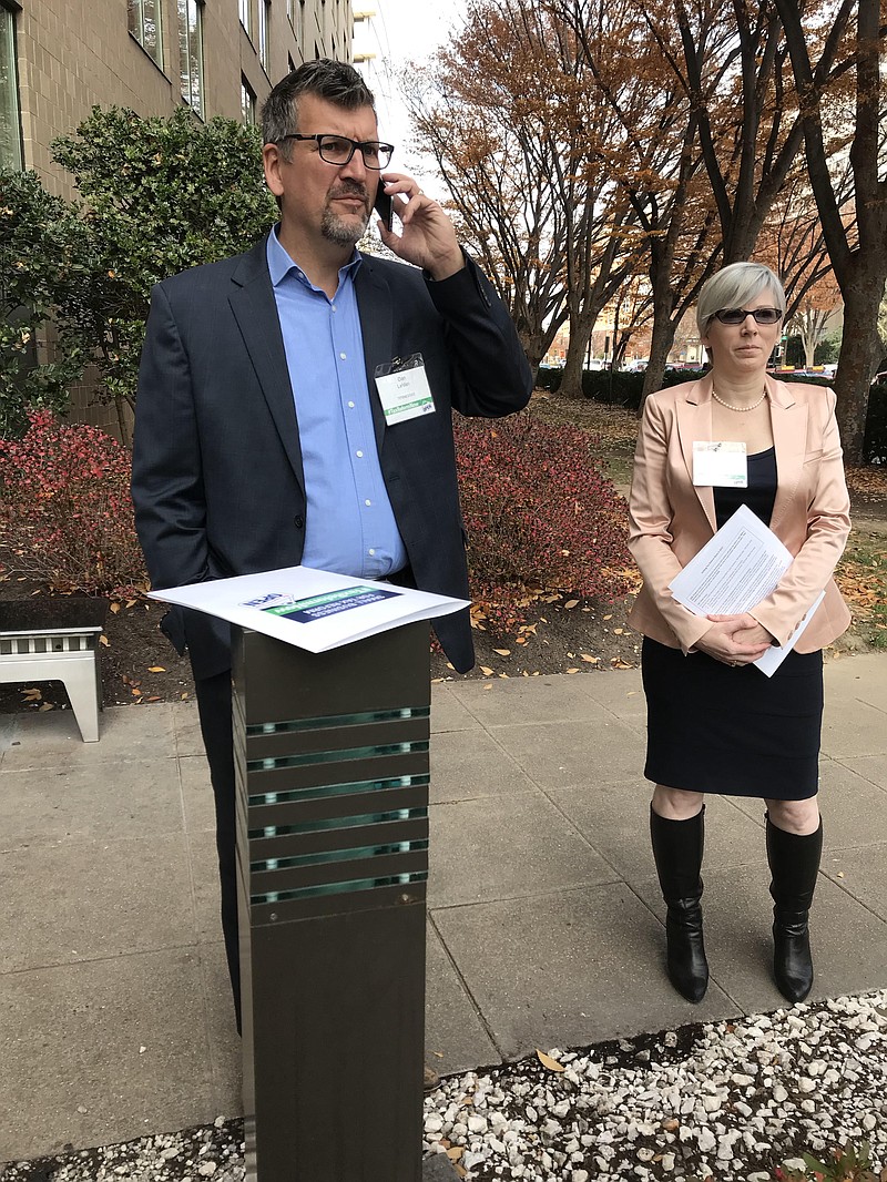 Dan LeVan of Chattanooga's EnerG3, and business consultant Kathryn Mahoney talk about need for tax cuts and reform after meeting today with U.S. Sen. Bob Corker in Washington.