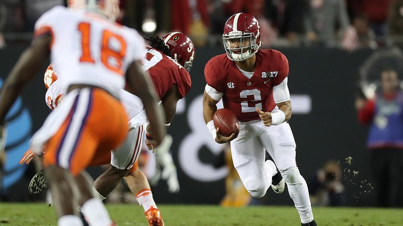 Alabama sophomore quarterback Jalen Hurts will get a second crack at Clemson in the Sugar Bowl national semifinal on New Year's Day after losing to the Tigers in last season's title game.